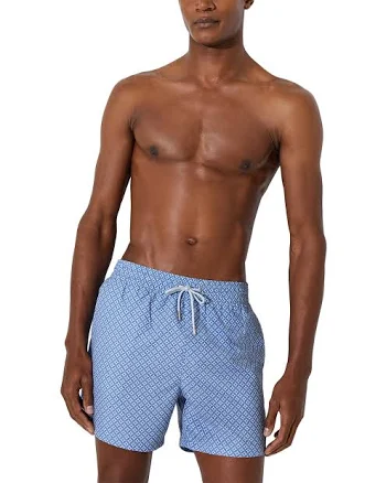 Reiss Men's Geometric-Print Swim Shorts