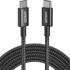 New Nylon USB-C to USB-C 100W Cable (10 ft, 2-Pack)