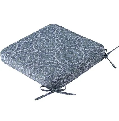 Better Homes & Gardens 19 inch x 18 inch Rectangle Outdoor Seat Pad Cushion, 1-Piece, Medallion