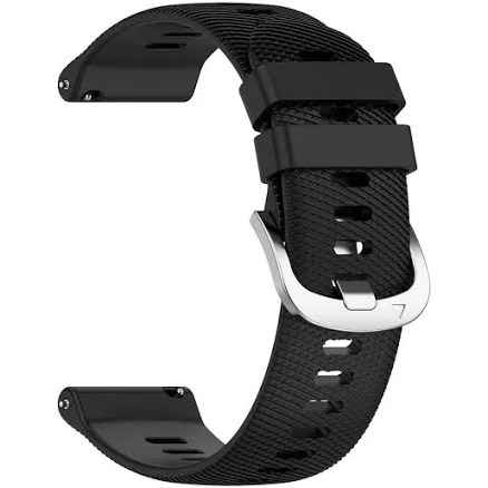 Motorola Moto Silicone Watch Band Sports Strap Replacement Bracelet Black 1 / 20MM