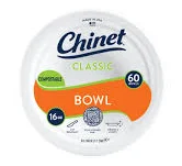 Chinet Classic Premium Disposable Paper Bowls