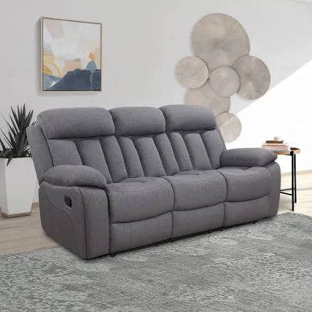 Abbyson Living Fletcher Stain-Resistant Fabric Reclining Sofa