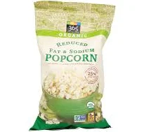 365 EVERYDAY VALUE Organic Reduced Fat & Sodium Popcorn, 6 oz