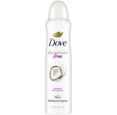 Dove 0% Aluminum Deodorant Spray