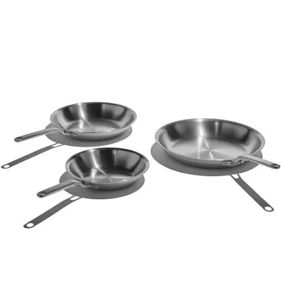 Eater x Heritage Steel 3 Piece Fry Pan Set