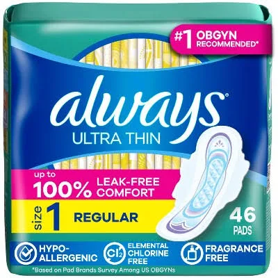 Always Ultra Thin Regular Pads with Wings