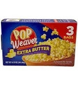 Pop Weaver Extra Butter Microwave Popcorn