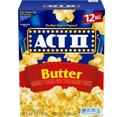 Act II Butter Microwave Popcorn