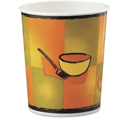 Chinet Streetside Squat Paper Food Container with Lid