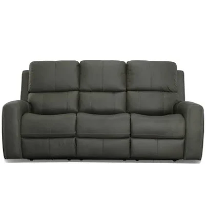 Flexsteel Linden Power Reclining Sofa with Power Headrests and Lumbar