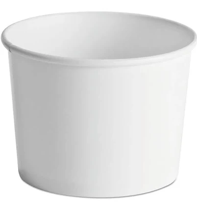 Chinet Paper Food Containers 64oz White 25/Pack 10 Packs/Carton
