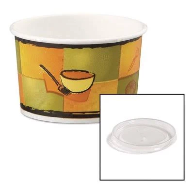 Chinet Streetside Paper Food Container with Plastic Lid