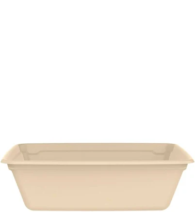 Dart Compostable Rectangular Fiber Take-Out Container 30-32 oz. 300/Case