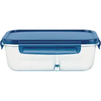 Pyrex MealBox Divided Glass Storage Container 5.5 Cup