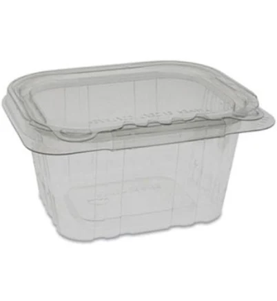 Pactiv EarthChoice Tamper Evident Recycled Hinged Lid Deli Container 16 oz
