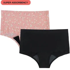 Womens No Boundaries Boyshort Super Absorbency Period Underwear