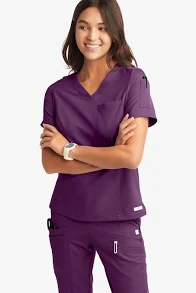 Uniform Advantage Legacy Women's 3-Pocket V-Neck Scrub Top