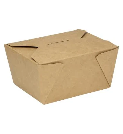 Kraft PLA Lined Compostable #1 Take-Out Container 4.6" x 3.5" x 2.5"- (200/Case)