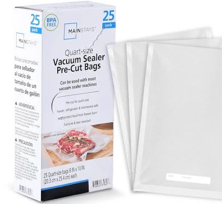 Mainstays Quart Vacuum Sealer Bags