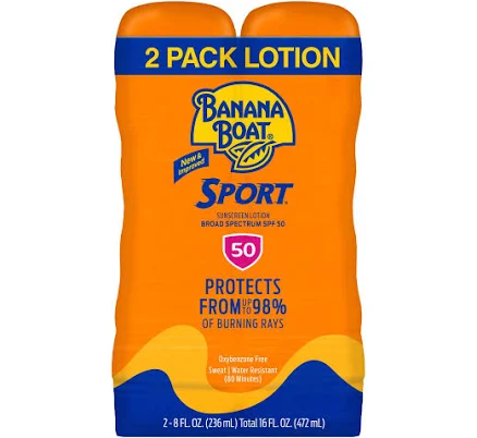 Banana Boat Sport SPF 50 Sunscreen Lotion