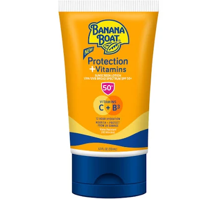 Banana Boat Protection + Vitamins Sunscreen Lotion