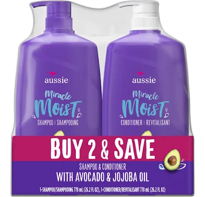 Aussie Miracle Moist Shampoo and Conditioner