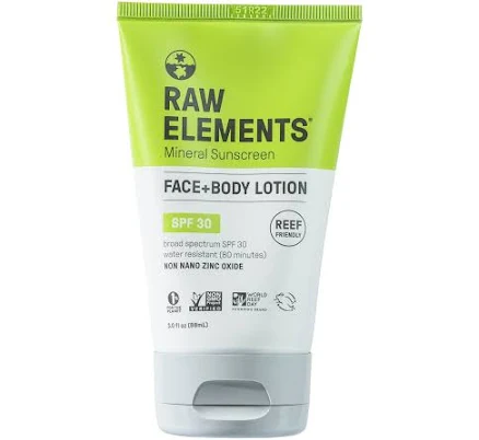 Raw Elements Eco Formula SPF 30 Sunscreen