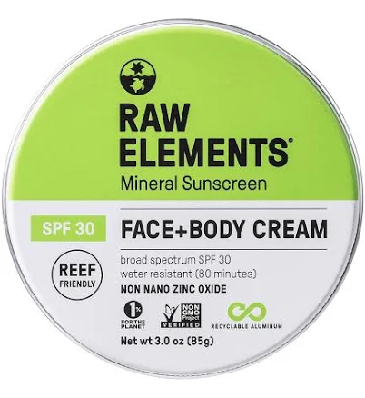 Raw Elements Face & Body Sunscreen Tin SPF 30