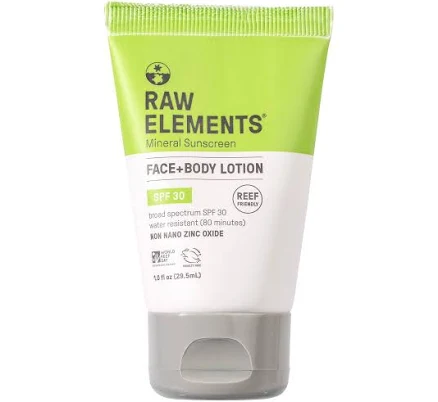 Raw Elements Face and Body All-Natural Mineral Sunscreen