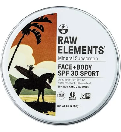 Raw Elements Mike Field Face & Body SPF 30 Tin