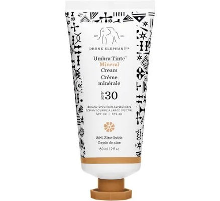 Drunk Elephant Umbra 100% Mineral Cream SPF 30/PA+++ Tinted Face Sunscreen