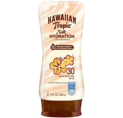 Hawaiian Tropic Lotion Sunscreen Silk Hydration