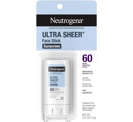 Neutrogena Ultra Sheer Spf 60 Face Sunscreen Stick