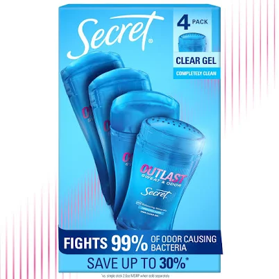 Secret Outlast Clear Gel Deodorant