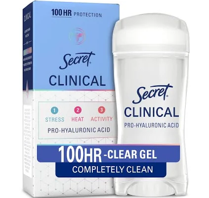 Secret Clinical Strength Clear Gel Antiperspirant and Deodorant