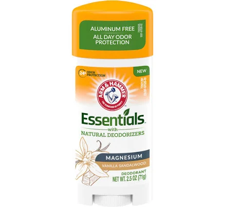 Arm & Hammer Essentials Magnesium Deodorant Vanilla Sandalwood 2.5 oz
