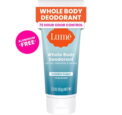 Lume Invisible Cream Whole Body Deodorant