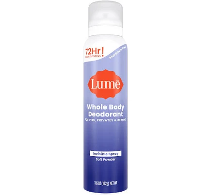 Lume Invisible Spray Whole Body Deodorant