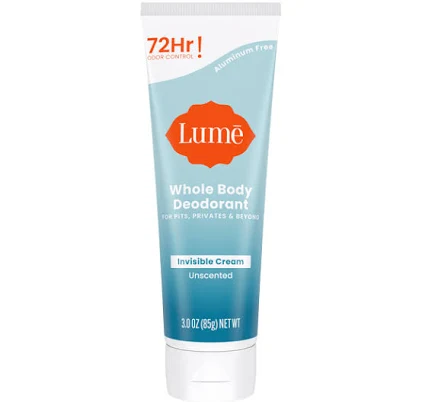Unscented Invisible Cream Deodorant Tube