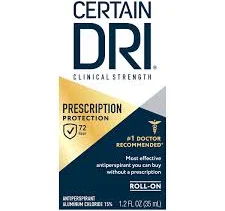 Certain Dri Prescription Strength Clinical Roll-On Antiperspirant