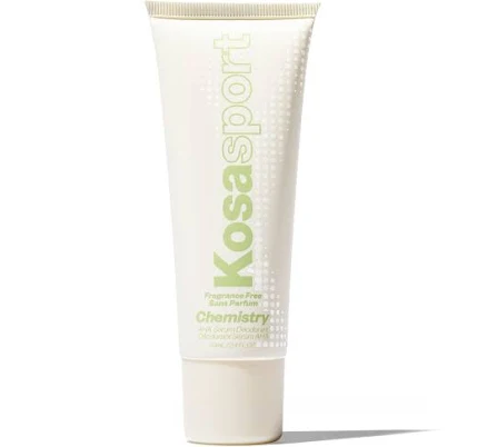 Kosas Chemistry Deodorant - Aluminium and Baking Soda Free + BO-Fighting AHA Serum that Exfoliates Softens and Nourishes the Skin (Fragrance Free)