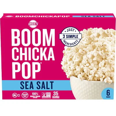 Angie's BoomChickaPop Microwave Popcorn Sea Salt