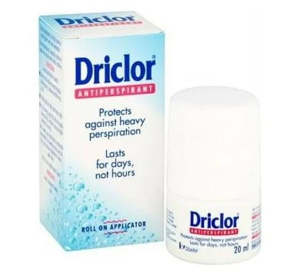 Driclor Antiperspirant Unisex Dry Roll-on Deodorant 20 ml