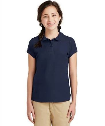 Port Authority Girls Silk Touch Peter Pan Collar Polo YG503