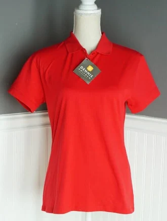Dennis uniform short sleeve jersey polo red YS Juniors AS (5-6) school