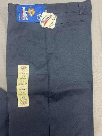 Dickies Boy's Flat Front Stain Release Convertible Uniform Pant