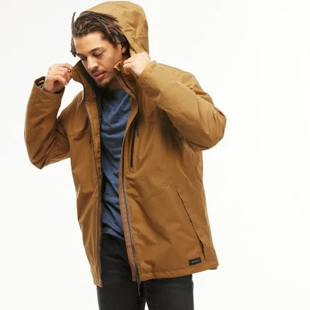 Forclaz Men's 3-In-1 Waterproof Travel Jacket Travel 500