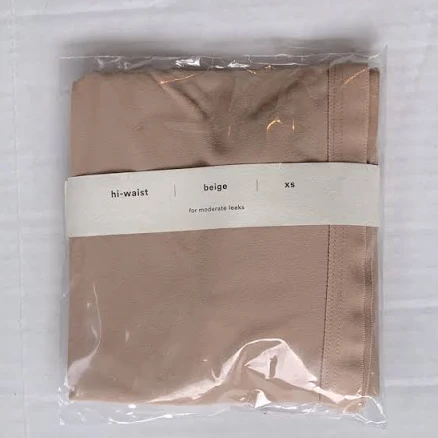 Icon Intimates & Sleepwear Icon Undies Hi-Waist Period Underwear Panties Size Xs Beige (For Moderate Leaks)