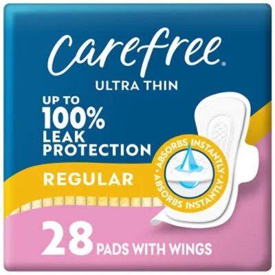 Carefree Ultra Thin Pads With Wings
