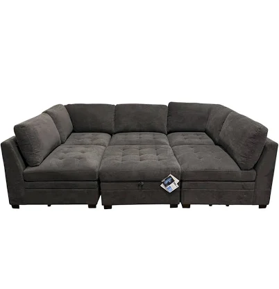 Thomasville Tisdale 6-piece Modular Sectional with Storage Ottoman